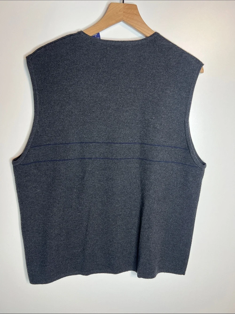 Vintage 90s Structure wool sweater vest